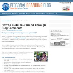 How to Build Your Brand Through Blog Comments