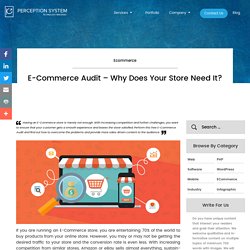 E-Commerce Audit - Why Does Your Store Need It?