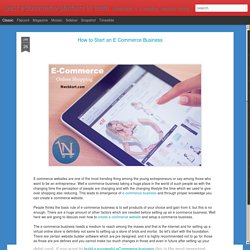 best eCommerce platform in India : How to Start an E Commerce Business