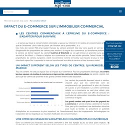 L'impact du e-commerce sur les centres commerciaux
