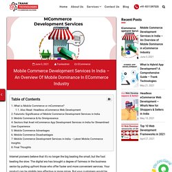 Mobile Commerce Development - Overview of mCommerce in India