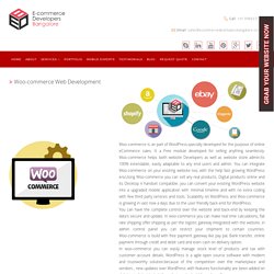 Woo-Commerce Ecommerce Web Development Company in India