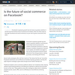 Is the future of social commerce on Facebook?