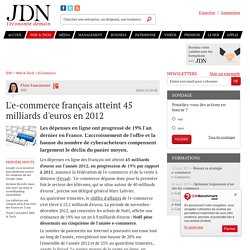 L'e-commerce français atteint 45 milliards d'euros en 2012