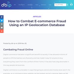 How to Combat E-commerce Fraud Using an IP Geolocation Database - DB-IP