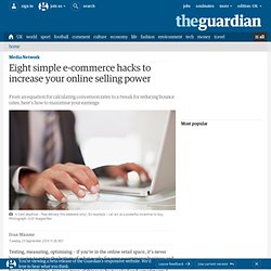 Eight simple e-commerce hacks to increase your online selling power