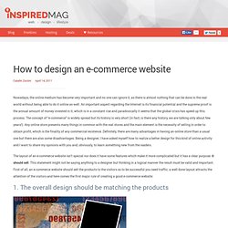 How to design an e-commerce website