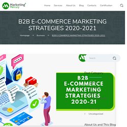 B2B E-COMMERCE MARKETING STRATEGIES 2020-2021 - Marketing Mercury