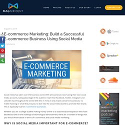 E-commerce Marketing: Build a Successful E-commerce Business Using Social Media