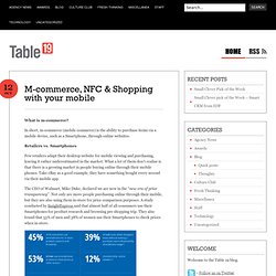 M-commerce, NFC & Shopping with your mobile 