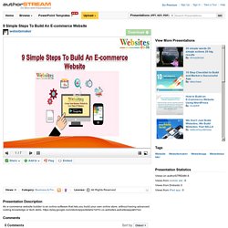 9 Simple Steps to Build an E-Commerce Website