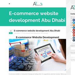 E-commerce Website Development Abu Dhabi