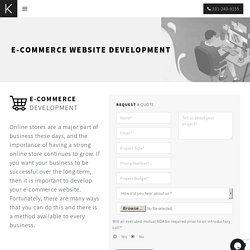Custom E-Commerce Website Development Company