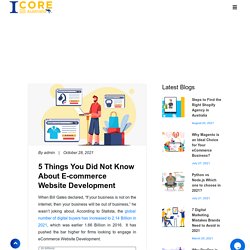5 Things You Did Not Know About E-commerce Website Development