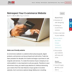 E-commerce website design Melbourne