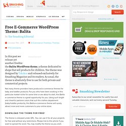 Free E-Commerce WordPress Theme: Balita - Smashing Magazine