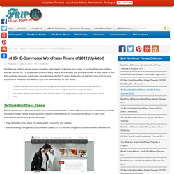 Best 35+ E-Commerce WordPress Theme of 2012 (Updated)