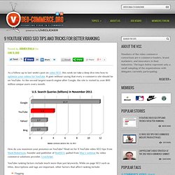 9 YouTube video SEO Tips and tricks for better ranking