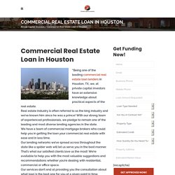 Get Your Bridge Commercial Real Estate Loan Easily in Houston - Private Capital Investors