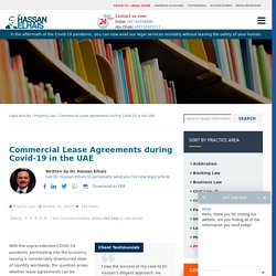 Commercial Lease Agreements during Covid-19 in the UAE