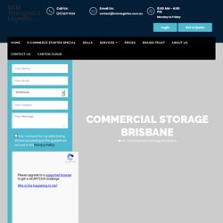Commercial Storage Brisbane - Australian Warehouse Solutions