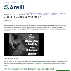 What Can You Expect From a Commercial Cleaning Contract with Arelli?