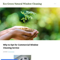 Why to Opt for Commercial Window Cleaning Service