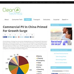 Commercial PV In China Primed For Growth Surge