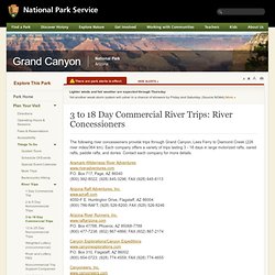 River Trips: Grand Canyon