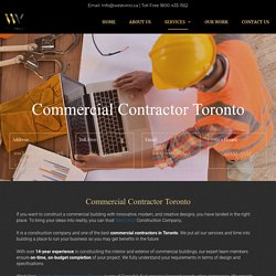 Commercial Contractor Toronto - Top Commercial Builders - West Vinci