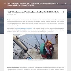 Hire 24 Hour Commercial Plumbing Contractors Near Me