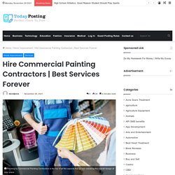 Hire Commercial Painting Contractors
