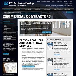 Commercial Contractors Paint Products and Services