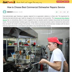 Best Commercial Dishwasher Repairs Service