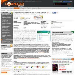 Kaspersky Virus Removal Tool v21.07.2011 free download