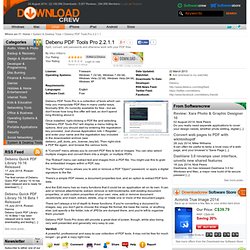 Debenu PDF Tools Pro 2.2.1.1 free download