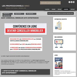 Agent commercial immobilier auto-entrepreneur