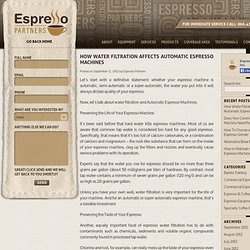 Commercial Espresso Machine Blog