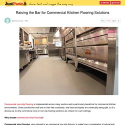Raising the Bar for Commercial Kitchen Flooring Solutions
