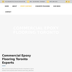 Commercial Epoxy Flooring Toronto