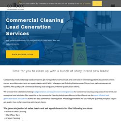 Commercial Cleaning - Janitorial Leads - Callbox