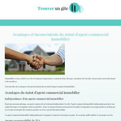 Statut d'agent commercial immobilier : Avantages et inconvénients