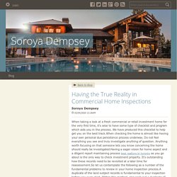 Having the True Reality in Commercial Home Inspections - Soroya Dempsey : powered by Doodlekit