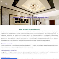 Best Commercial Interior Design Services In Delhi