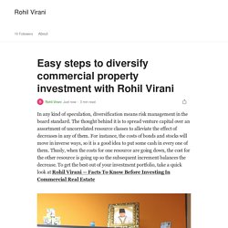 Easy steps to diversify commercial property investment with Rohil Virani