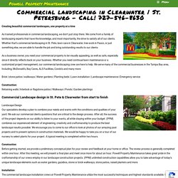 Commercial Landscaping - Powell Property (PPM) St. Pete