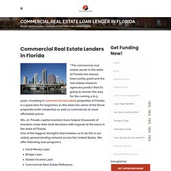 Choose the Best Commercial Stated Income Loans in Florida - Private Capital Investors
