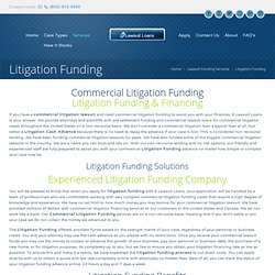 Litigation Funding & Litigation Financing