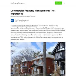 Commercial Property Management: The Importance