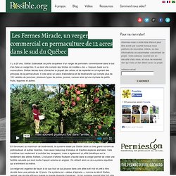 Les Fermes Miracle, un verger commercial en permaculture de 12 acres dans le sud du Québec